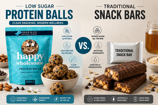 Low Sugar Protein Balls vs. Traditional Snack Bars: What’s the Difference?